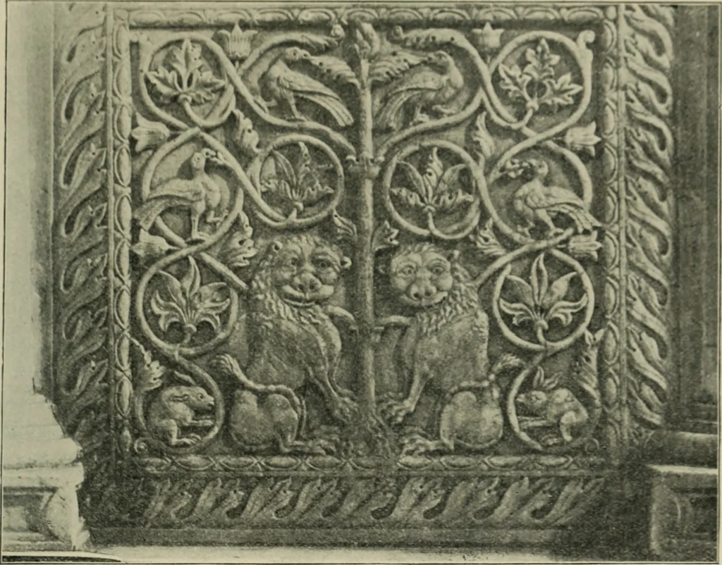 An illustration from A history of architecture in Italy from the time of Constantine to the dawn of the renaissance, 1901, leaf 258