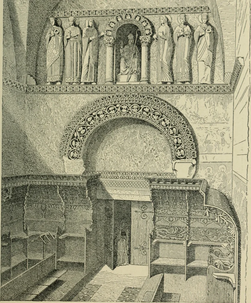 An illustration from A history of architecture in Italy from the time of Constantine to the dawn of the renaissance, 1901, leaf 268
