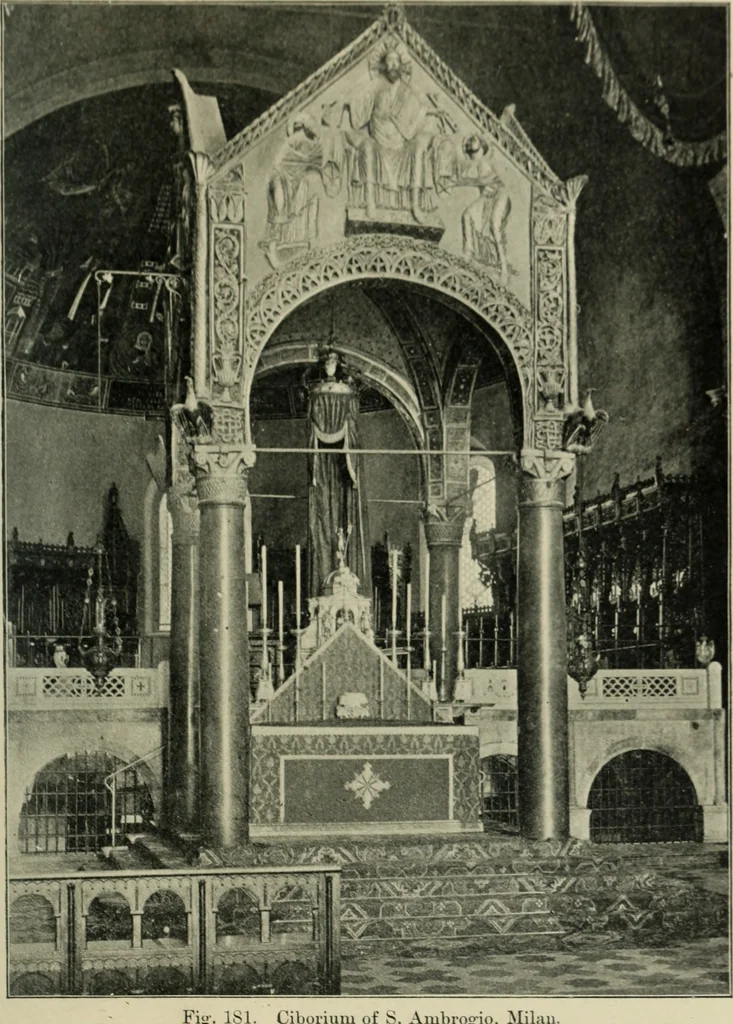 An illustration from A history of architecture in Italy from the time of Constantine to the dawn of the renaissance, 1901, leaf 270