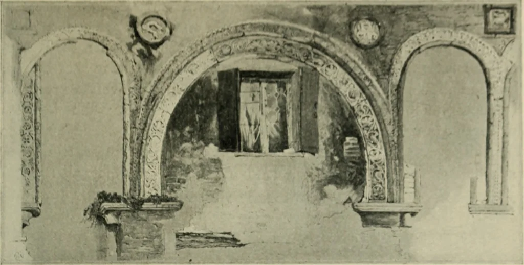 An illustration from A history of architecture in Italy from the time of Constantine to the dawn of the renaissance, 1901, leaf 276