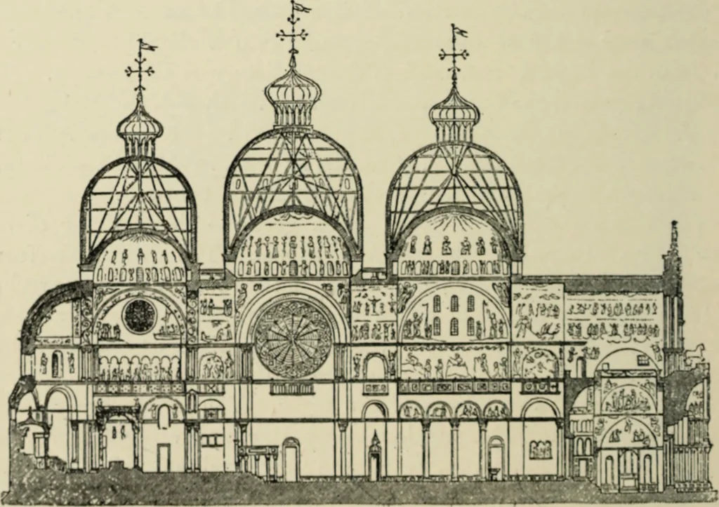 An illustration from A history of architecture in Italy from the time of Constantine to the dawn of the renaissance, 1901, leaf 281