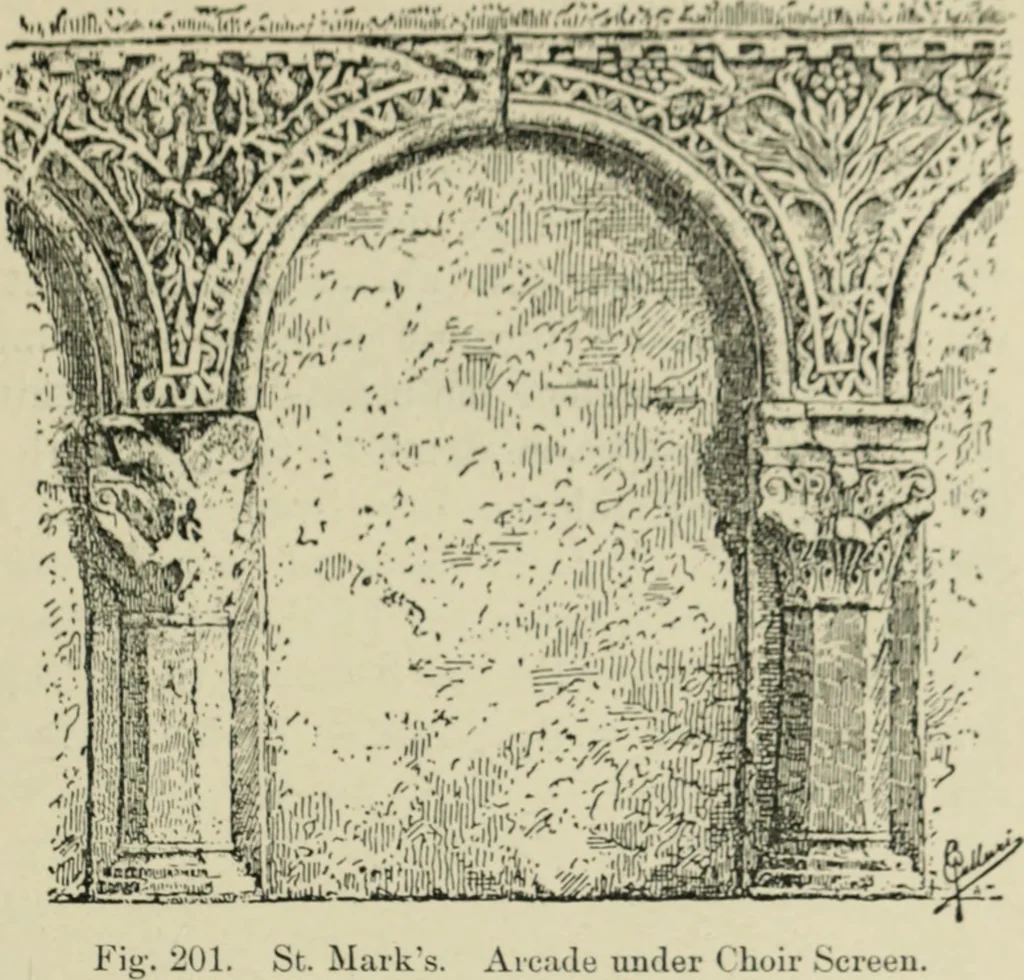 An illustration from A history of architecture in Italy from the time of Constantine to the dawn of the renaissance, 1901, leaf 290