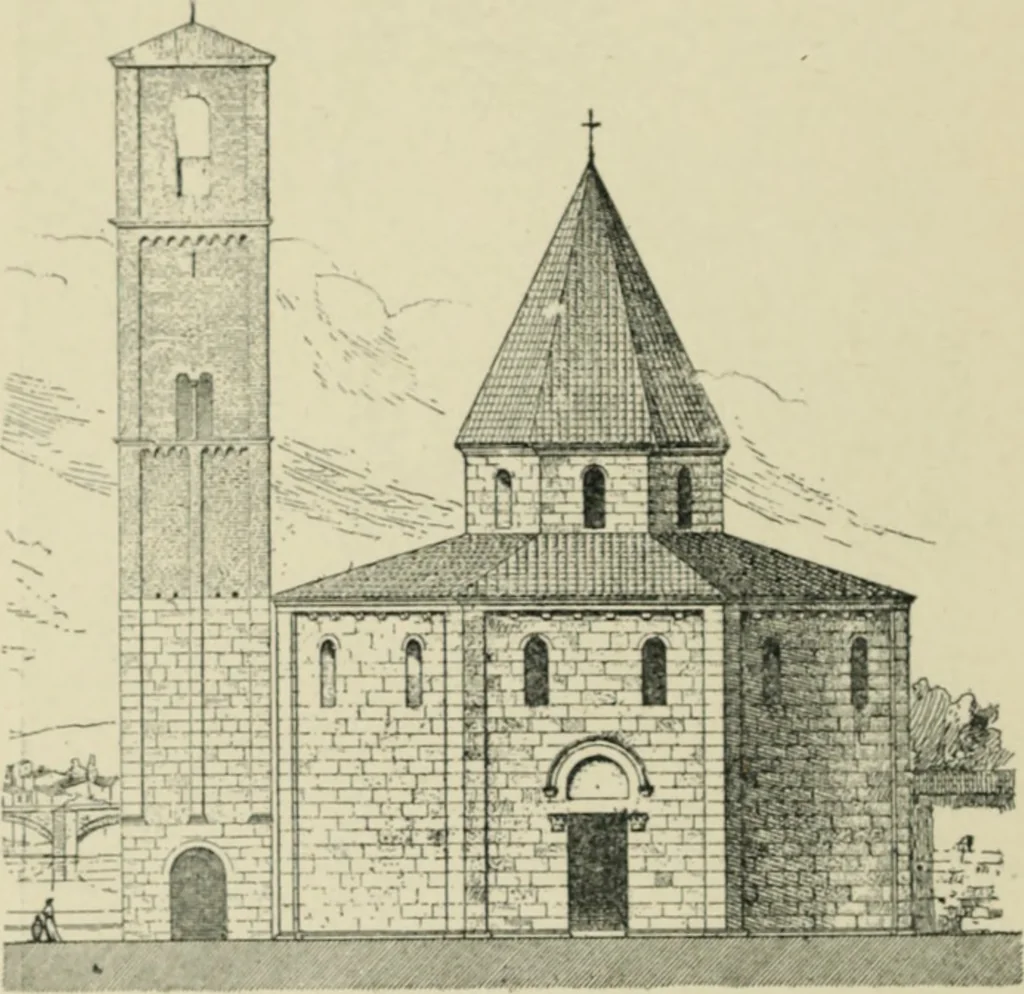An illustration from A history of architecture in Italy from the time of Constantine to the dawn of the renaissance, 1901, leaf 299