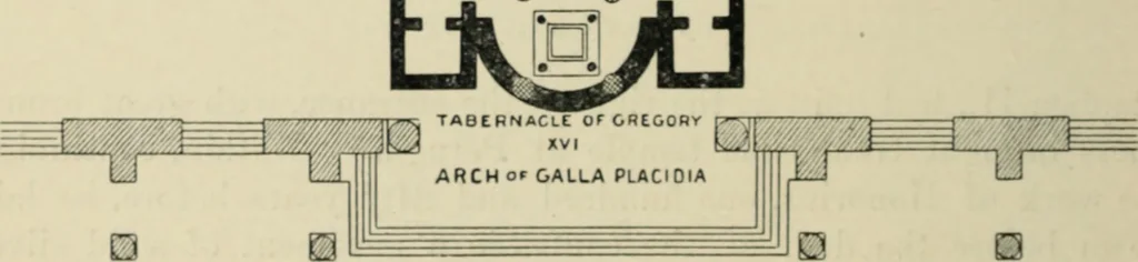 An illustration from A history of architecture in Italy from the time of Constantine to the dawn of the renaissance, 1901, leaf 53