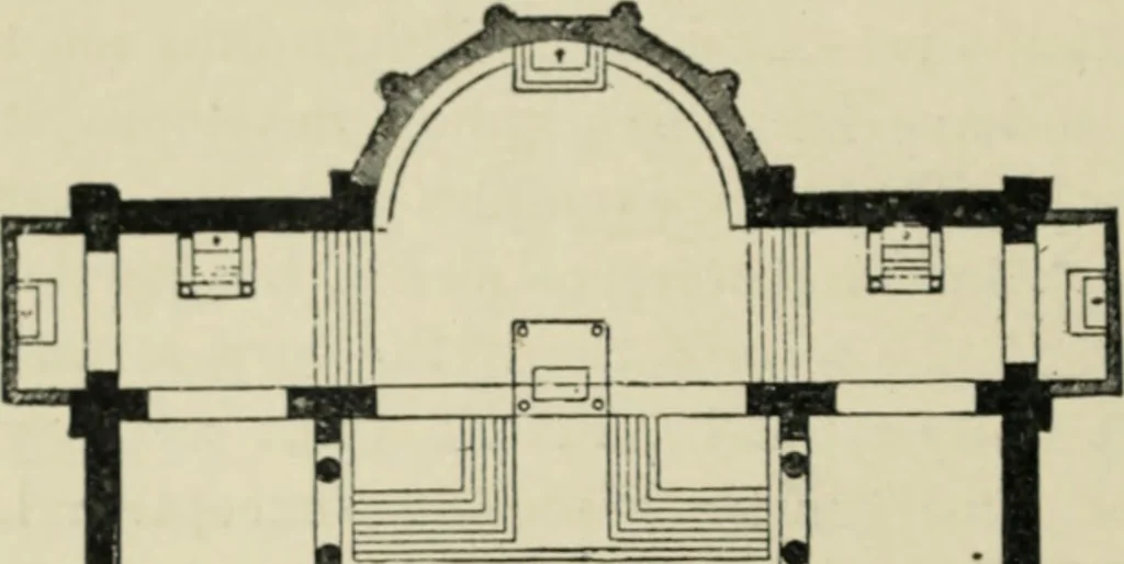 An illustration from A history of architecture in Italy from the time of Constantine to the dawn of the renaissance, 1901, leaf 65