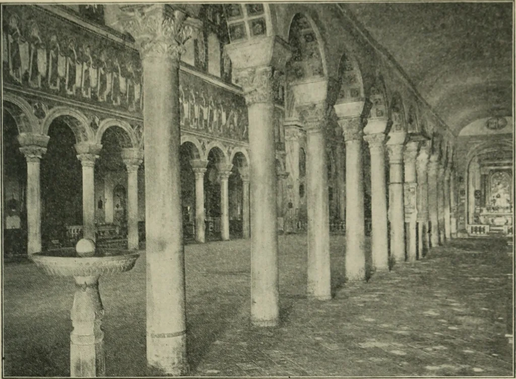 An illustration from A history of architecture in Italy from the time of Constantine to the dawn of the renaissance, 1901, leaf 84