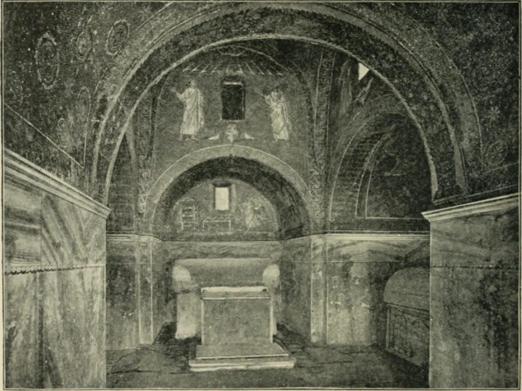 An illustration from A history of architecture in Italy from the time of Constantine to the dawn of the renaissance, 1901, leaf 89