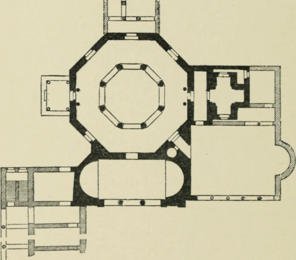An illustration from A history of architecture in Italy from the time of Constantine to the dawn of the renaissance, 1901, leaf 95