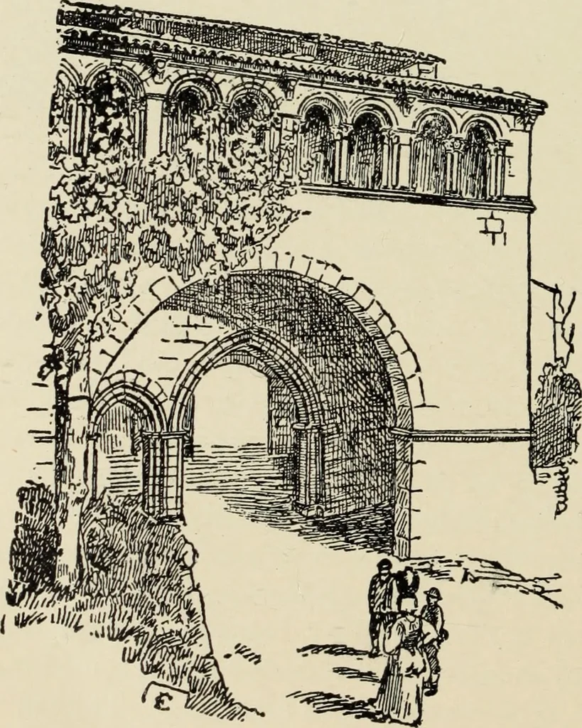 An illustration from A history of architecture in Italy from the time of Constantine to the dawn of the renaissance, 1901, leaf 165
