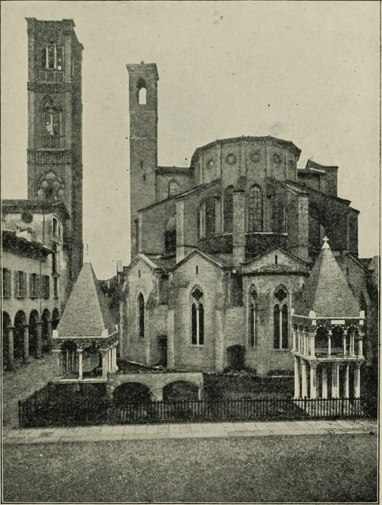 An illustration from A history of architecture in Italy from the time of Constantine to the dawn of the renaissance, 1901, leaf 190