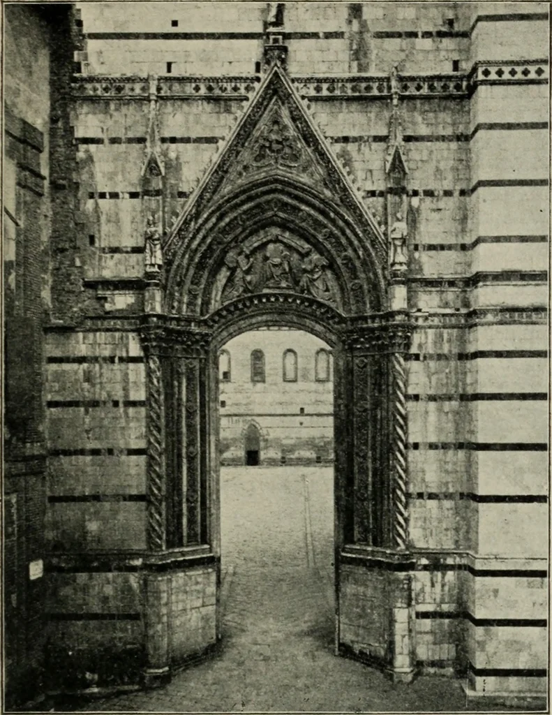 An illustration from A history of architecture in Italy from the time of Constantine to the dawn of the renaissance, 1901, leaf 202