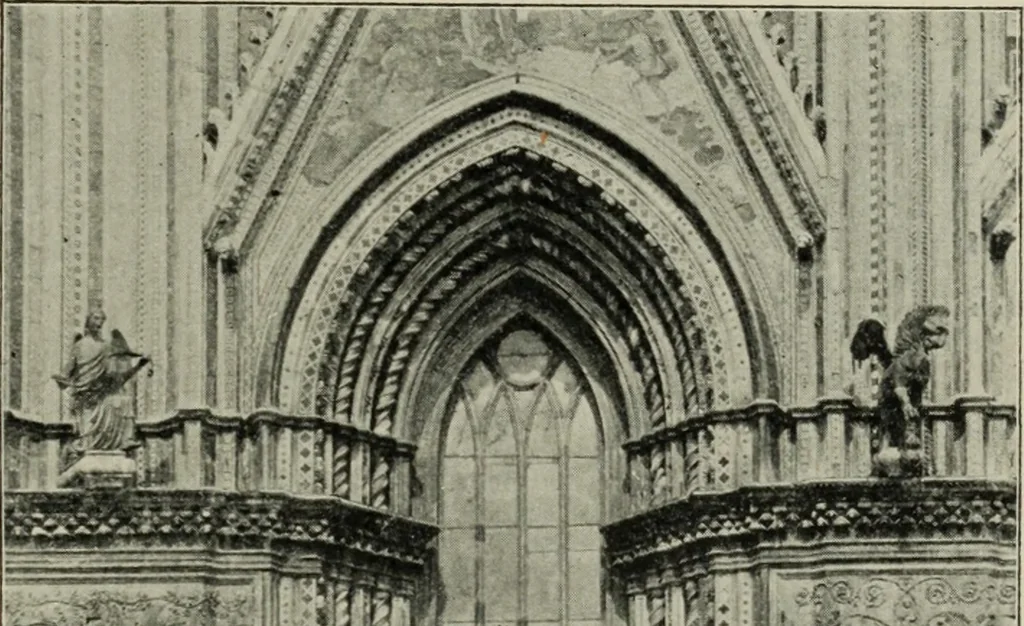 An illustration from A history of architecture in Italy from the time of Constantine to the dawn of the renaissance, 1901, leaf 208