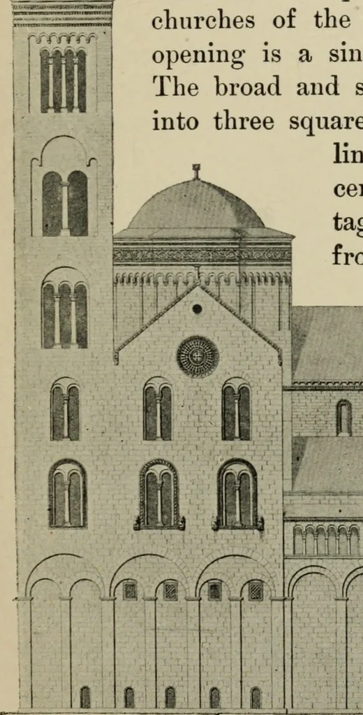 An illustration from A history of architecture in Italy from the time of Constantine to the dawn of the renaissance, 1901, leaf 24