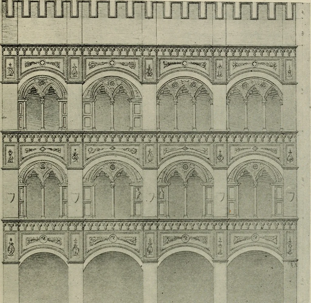 An illustration from A history of architecture in Italy from the time of Constantine to the dawn of the renaissance, 1901, leaf 268