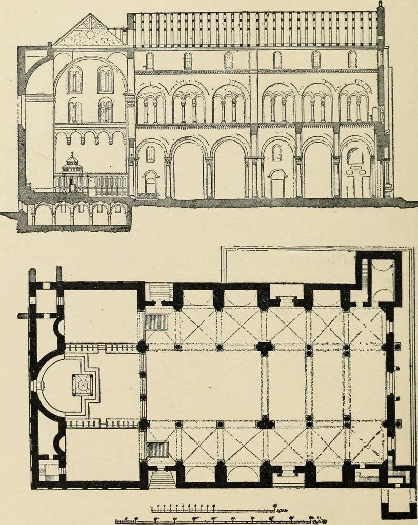 An illustration from A history of architecture in Italy from the time of Constantine to the dawn of the renaissance, 1901, leaf 27