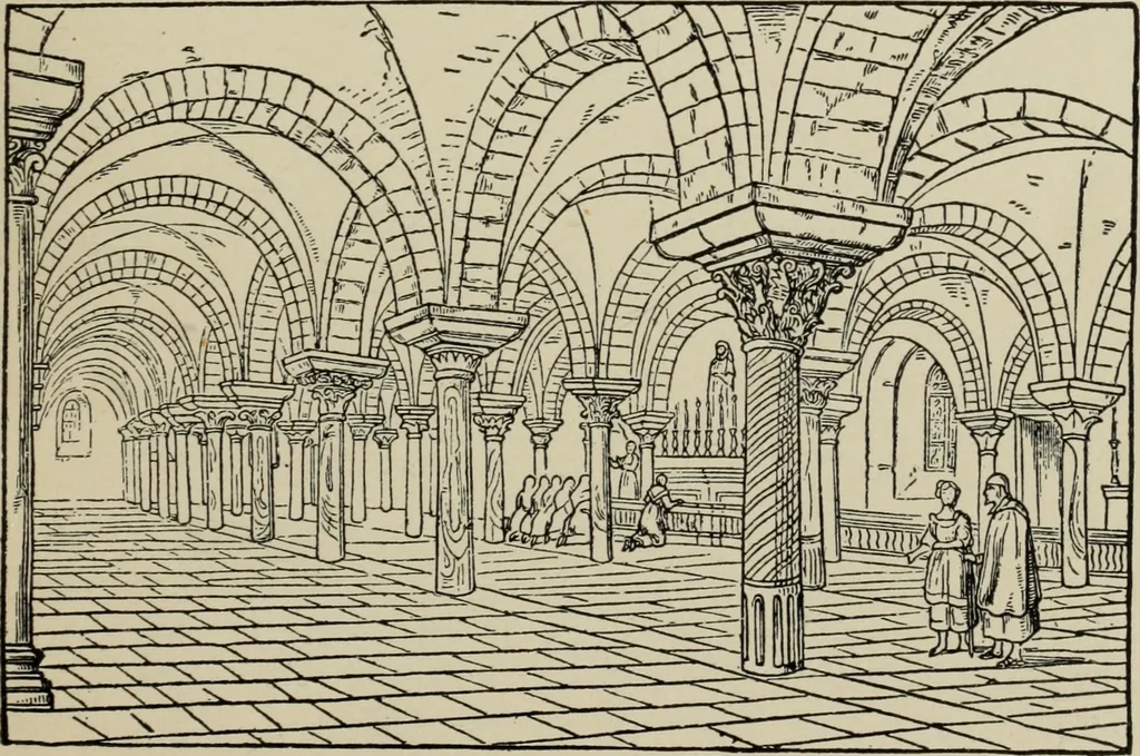 An illustration from A history of architecture in Italy from the time of Constantine to the dawn of the renaissance, 1901, leaf 28