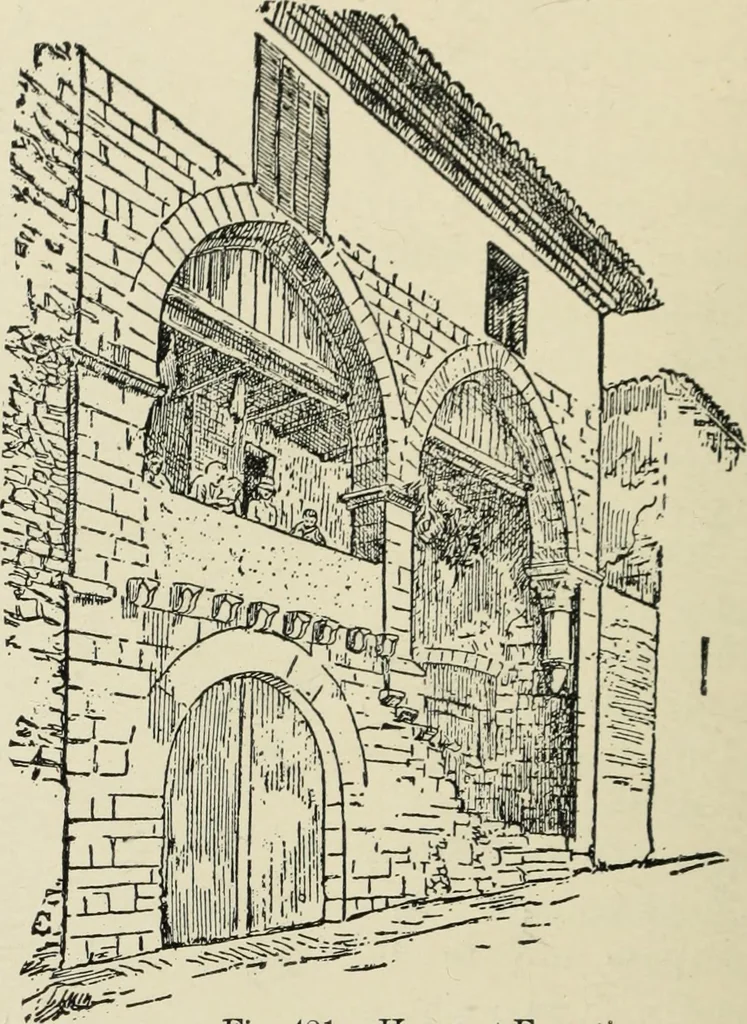 An illustration from A history of architecture in Italy from the time of Constantine to the dawn of the renaissance, 1901, leaf 283