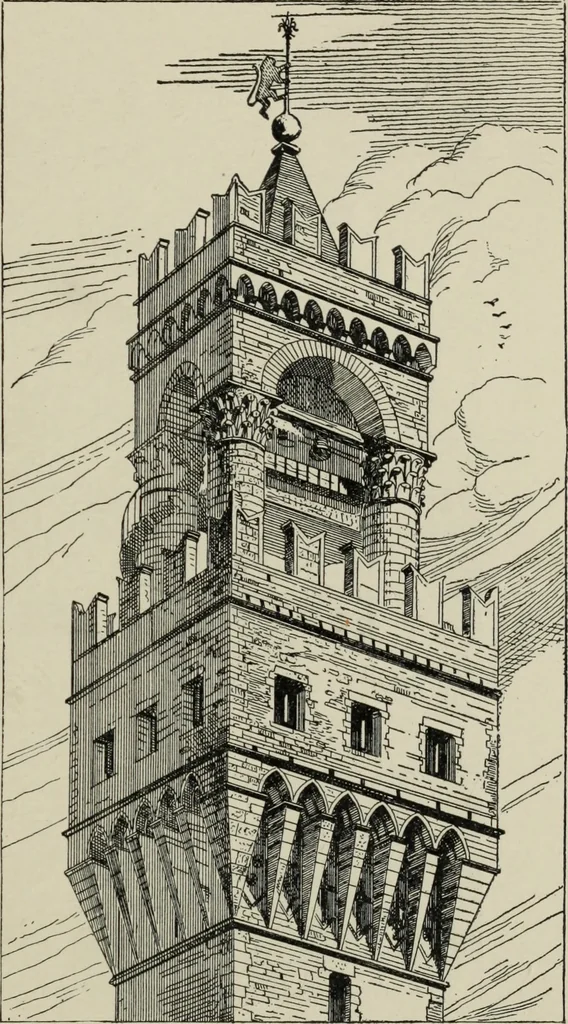 An illustration from A history of architecture in Italy from the time of Constantine to the dawn of the renaissance, 1901, leaf 296