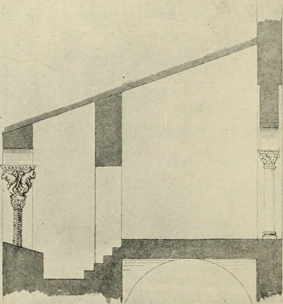 An illustration from A history of architecture in Italy from the time of Constantine to the dawn of the renaissance, 1901, leaf 33