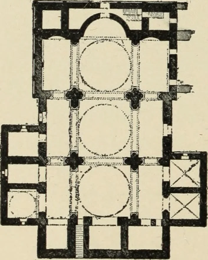 An illustration from A history of architecture in Italy from the time of Constantine to the dawn of the renaissance, 1901, leaf 35