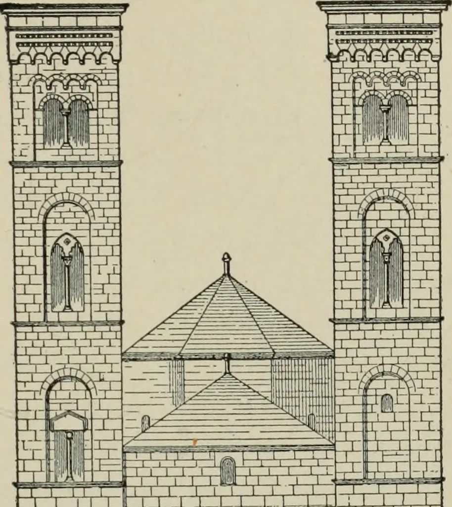 An illustration from A history of architecture in Italy from the time of Constantine to the dawn of the renaissance, 1901, leaf 36