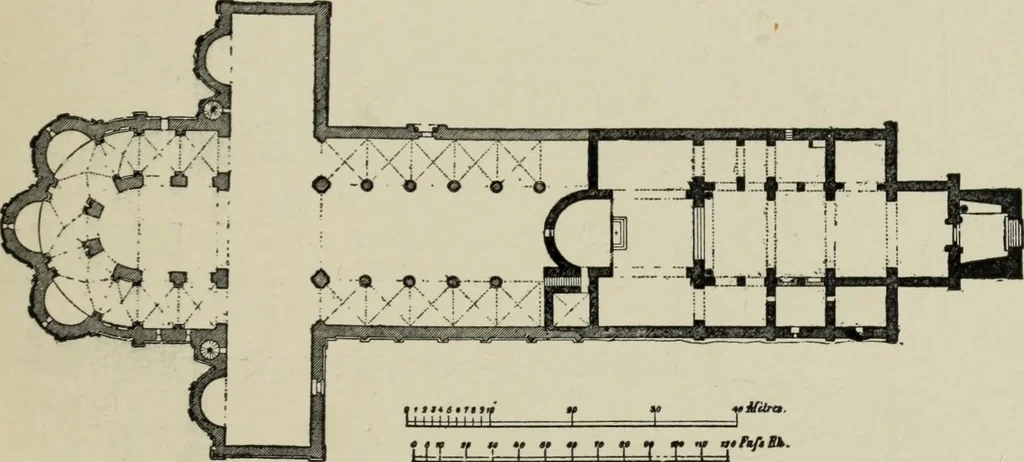 An illustration from A history of architecture in Italy from the time of Constantine to the dawn of the renaissance, 1901, leaf 58