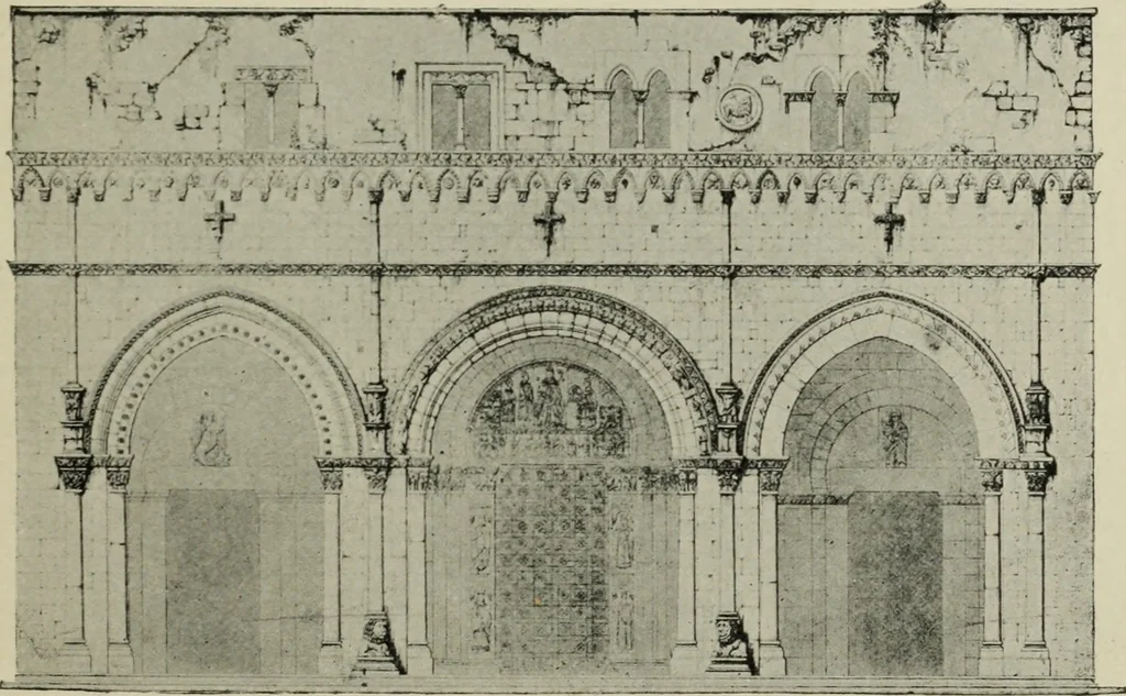 An illustration from A history of architecture in Italy from the time of Constantine to the dawn of the renaissance, 1901, leaf 62
