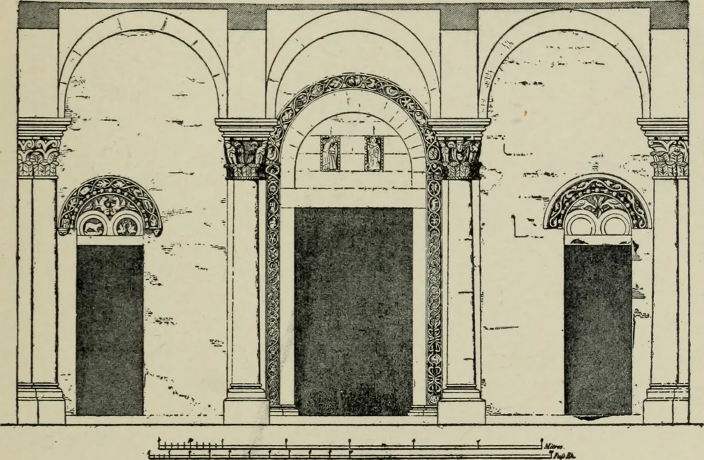 An illustration from A history of architecture in Italy from the time of Constantine to the dawn of the renaissance, 1901, leaf 68
