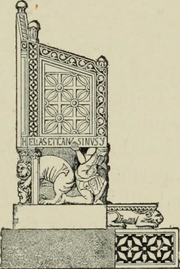 An illustration from A history of architecture in Italy from the time of Constantine to the dawn of the renaissance, 1901, leaf 88