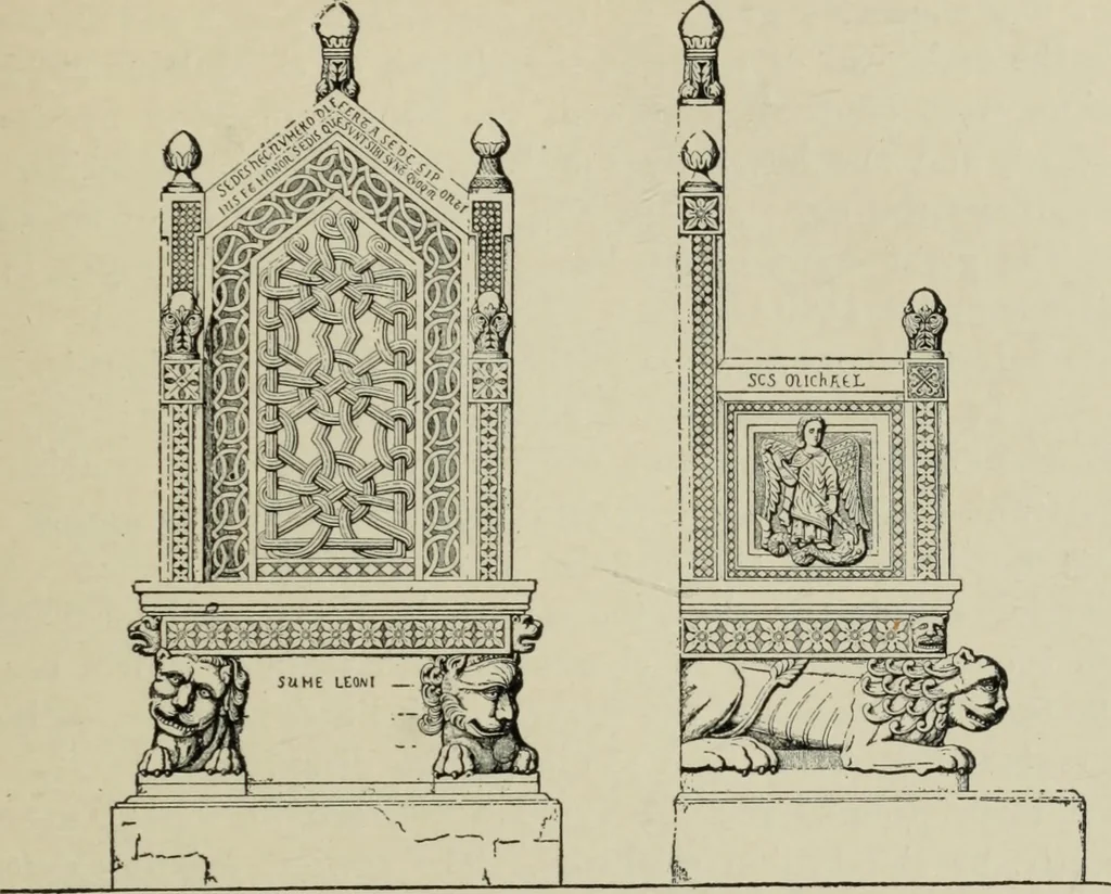 An illustration from A history of architecture in Italy from the time of Constantine to the dawn of the renaissance, 1901, leaf 90