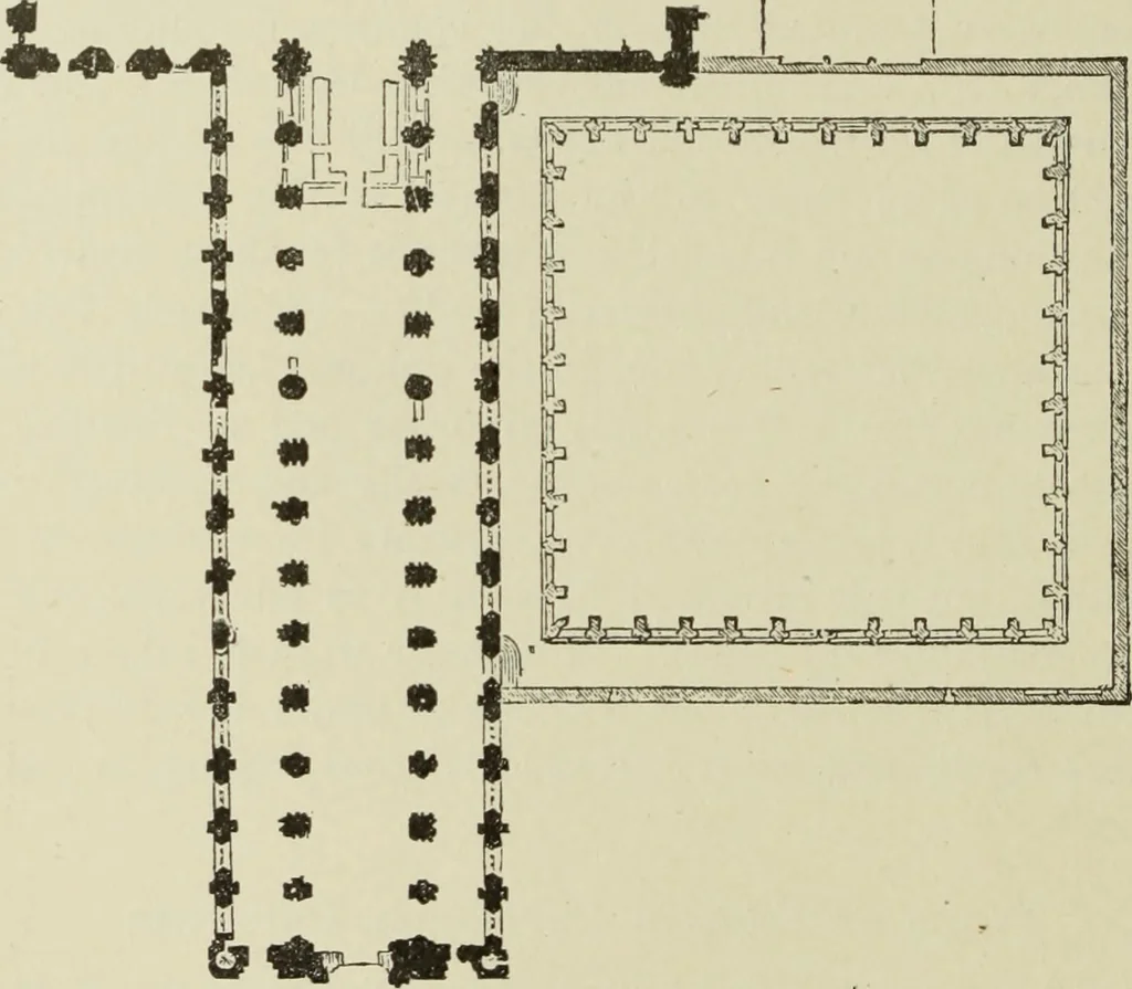 An illustration from A history of architecture in all countries, from the earliest times to the present day, 1874, leaf 151