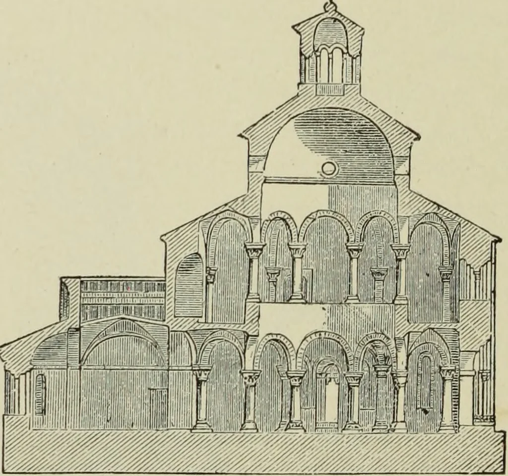 An illustration from A history of architecture in all countries, from the earliest times to the present day, 1874, leaf 335