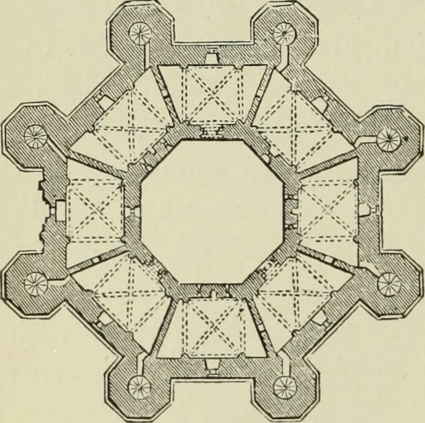 An illustration from A history of architecture in all countries, from the earliest times to the present day, 1874, leaf 409