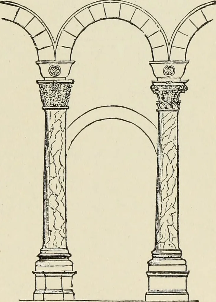 An illustration from A history of architecture in all countries, from the earliest times to the present day, 1874, leaf 442