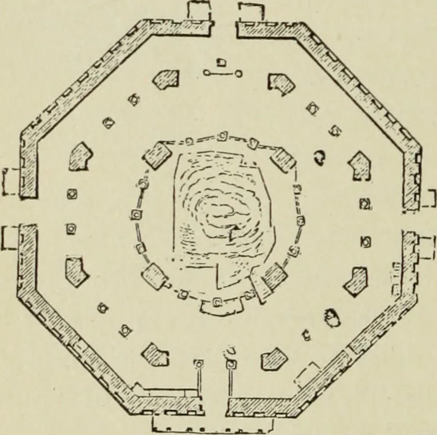 An illustration from A history of architecture in all countries, from the earliest times to the present day, 1874, leaf 453
