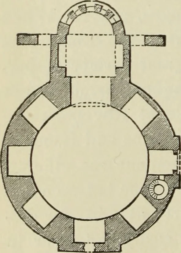 An illustration from A history of architecture in all countries, from the earliest times to the present day, 1874, leaf 459
