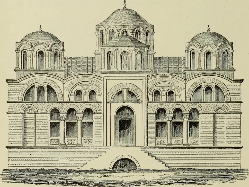 An illustration from A history of architecture in all countries, from the earliest times to the present day, 1874, leaf 477