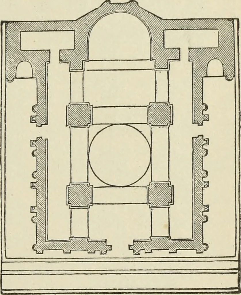 An illustration from A history of architecture in all countries, from the earliest times to the present day, 1874, leaf 486