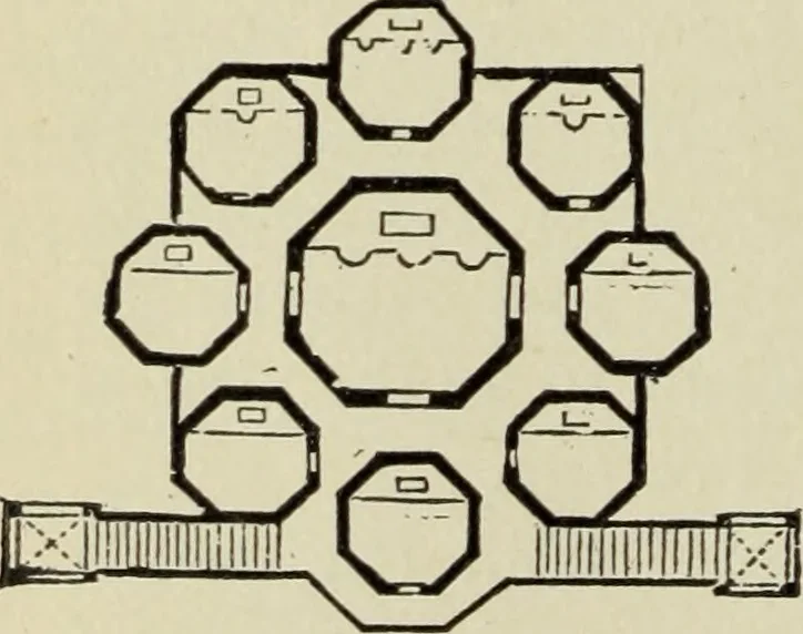 An illustration from A history of architecture in all countries, from the earliest times to the present day, 1874, leaf 511