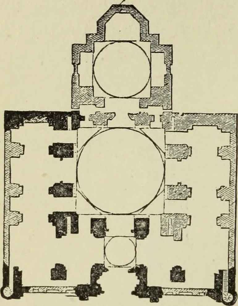 An illustration from A history of architecture in all countries, from the earliest times to the present day, 1874, leaf 573