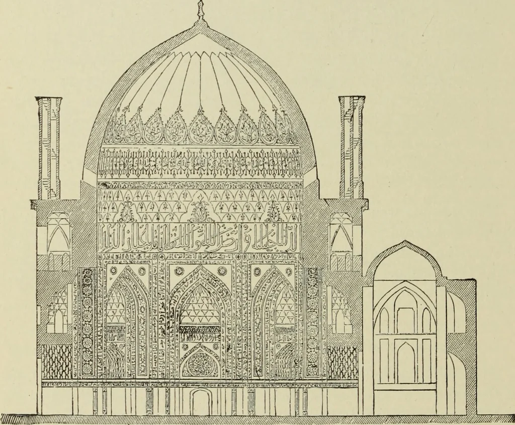 An illustration from A history of architecture in all countries, from the earliest times to the present day, 1874, leaf 575
