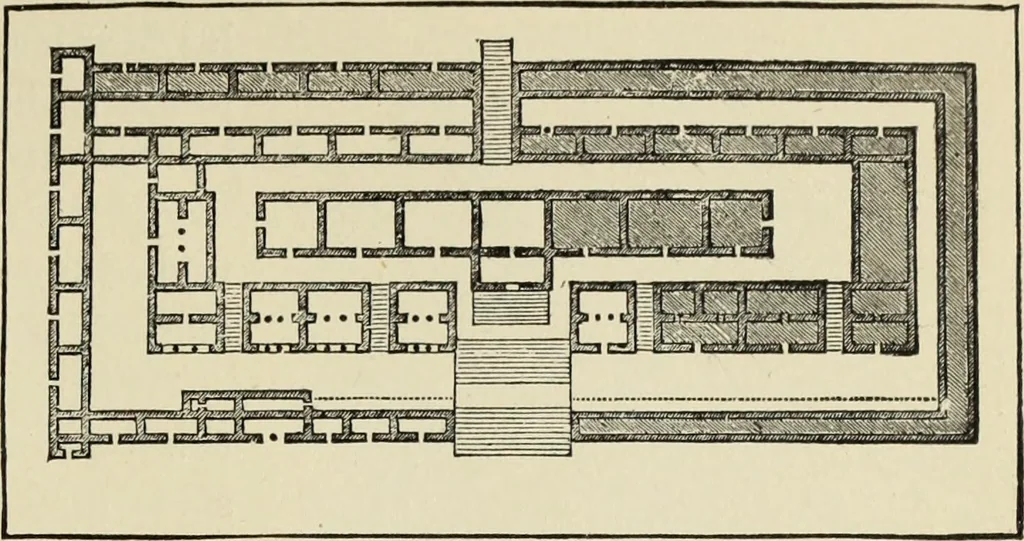 An illustration from A history of architecture in all countries, from the earliest times to the present day, 1874, leaf 598