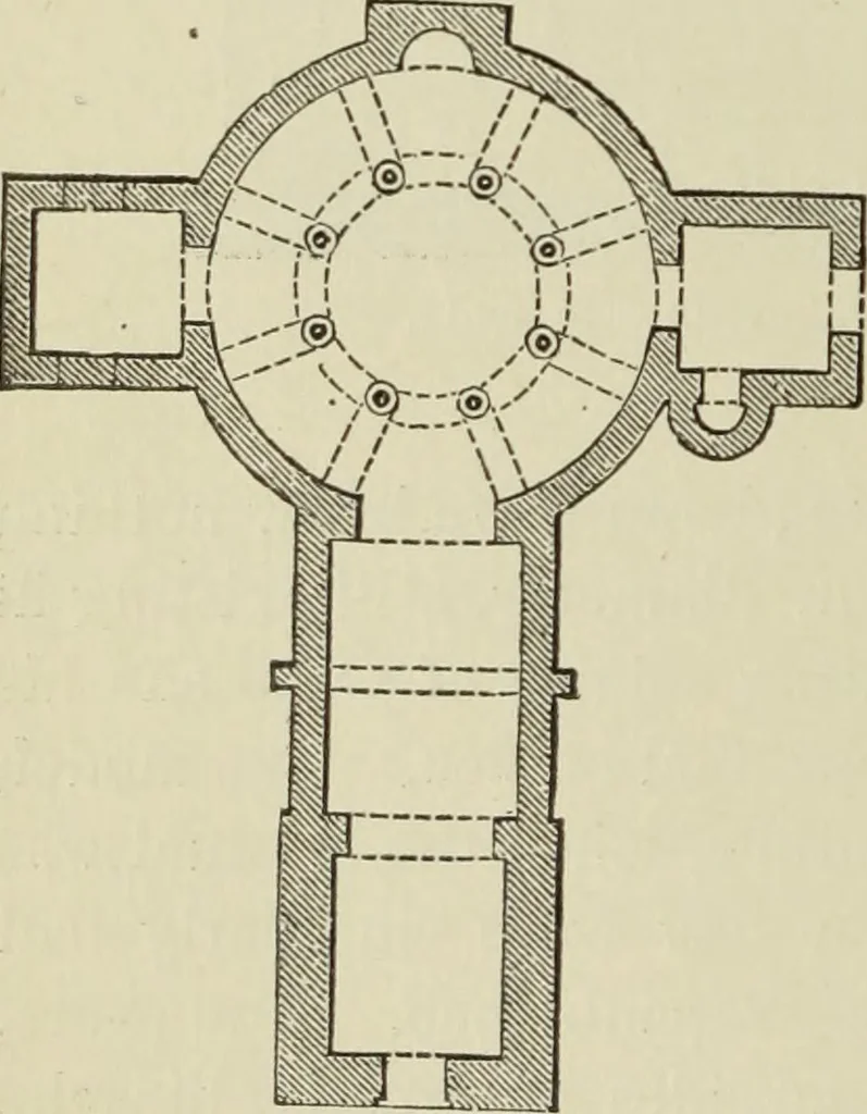 An illustration from A history of architecture in all countries, from the earliest times to the present day, 1874, leaf 61