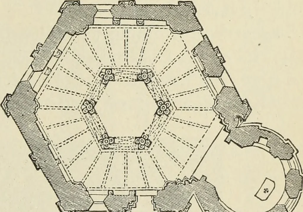 An illustration from A history of architecture in all countries, from the earliest times to the present day, 1874, leaf 64