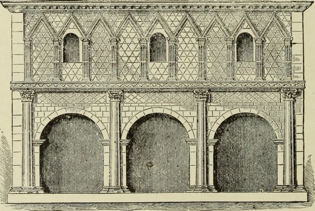 An illustration from A history of architecture in all countries, from the earliest times to the present day, 1874, leaf 65