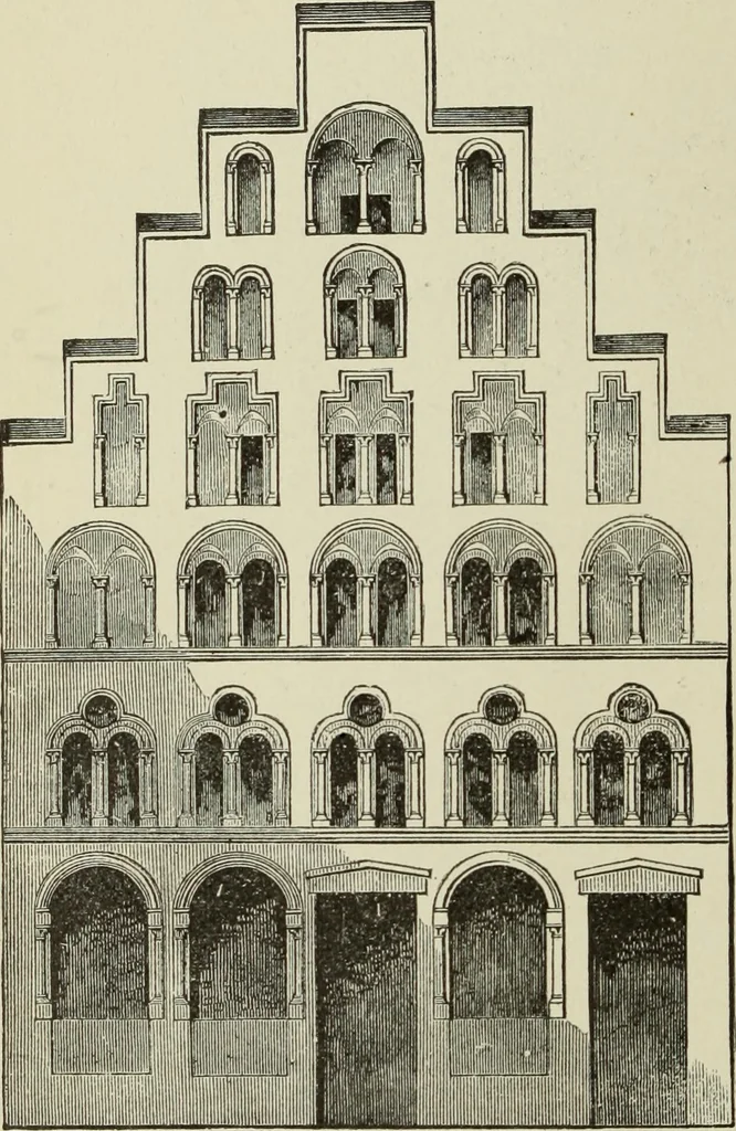 An illustration from A history of architecture in all countries, from the earliest times to the present day, 1874, leaf 71