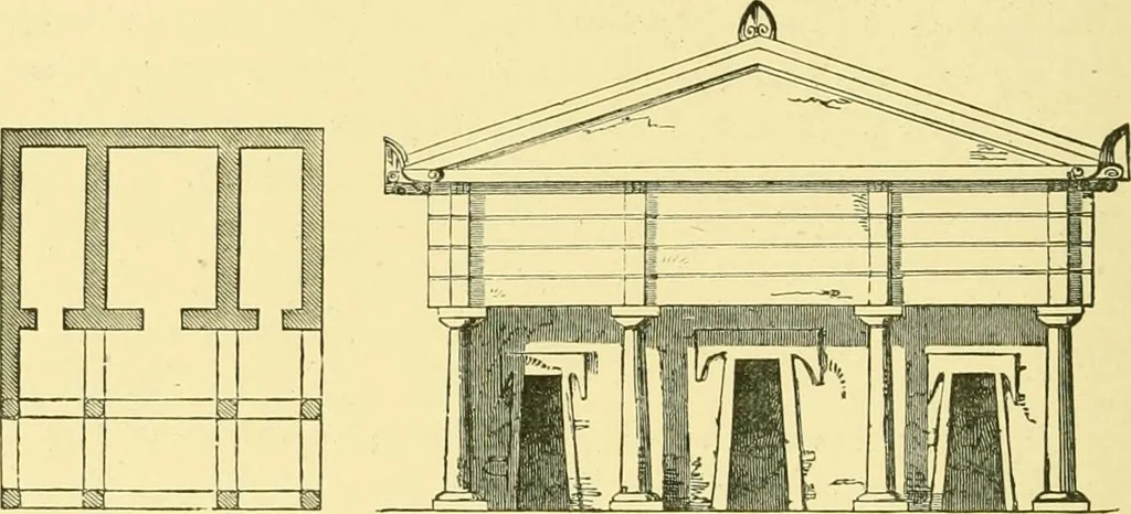 An illustration from A history of architecture in all countries, from the earliest times to the present day, 1902, leaf 327