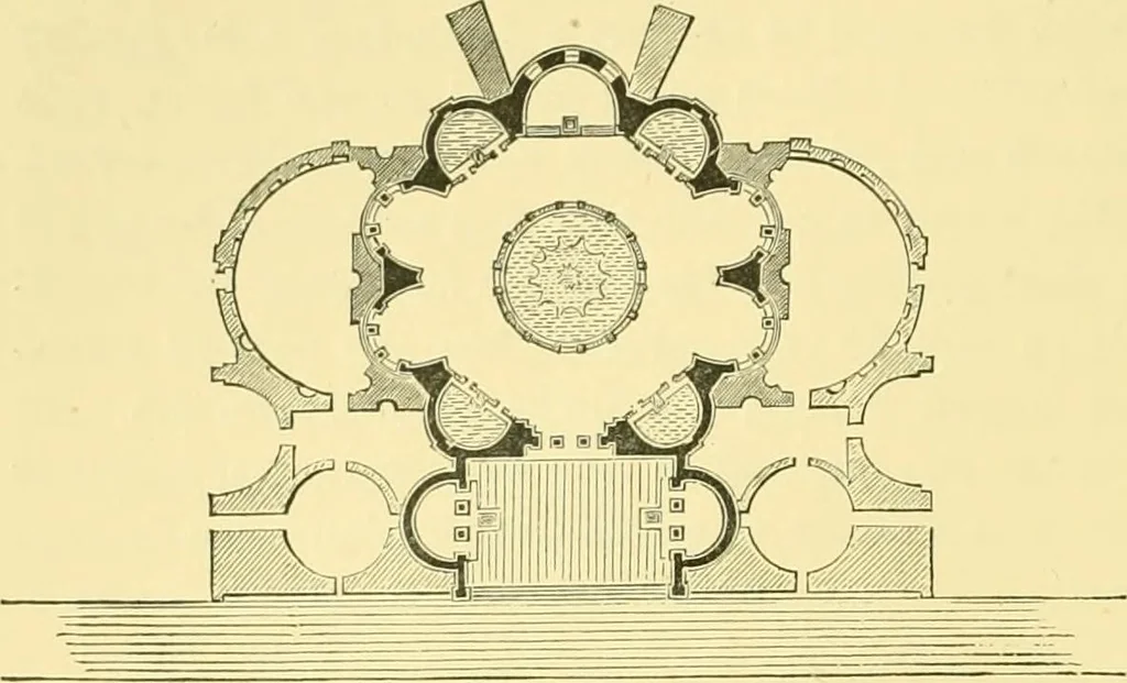 An illustration from A history of architecture in all countries, from the earliest times to the present day, 1902, leaf 395