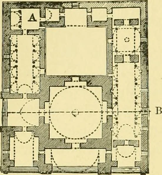 An illustration from A history of architecture in all countries, from the earliest times to the present day, 1902, leaf 431