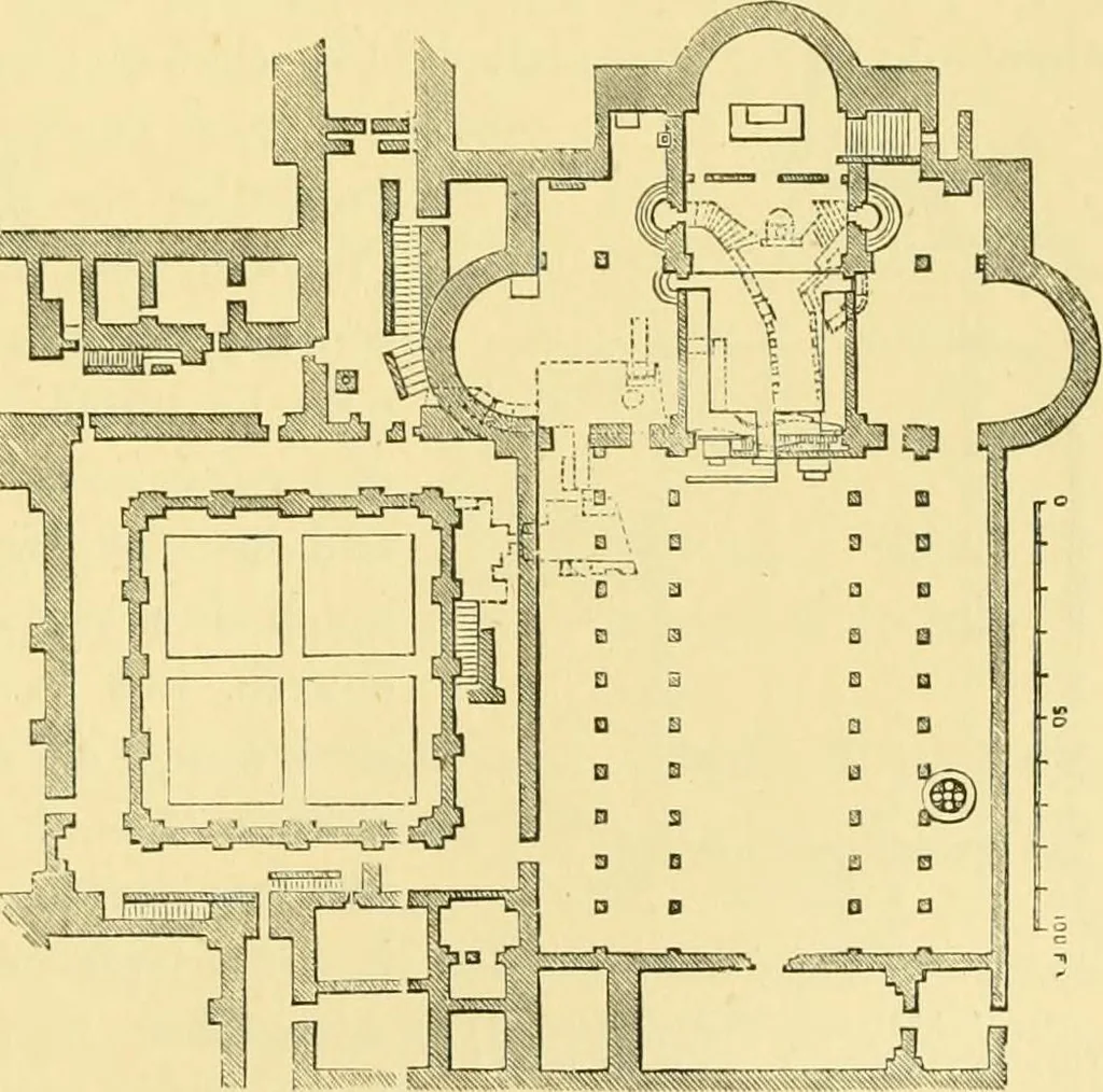 An illustration from A history of architecture in all countries, from the earliest times to the present day, 1902, leaf 454